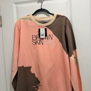 Legendary Roots Pink and Brown Sweatshirt